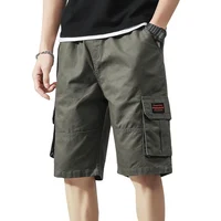 

Yuke New Men's Cargo Shorts Knee Length Shorts Running Multi Pockets Custom Cotton Short Workout Shorts for Men
