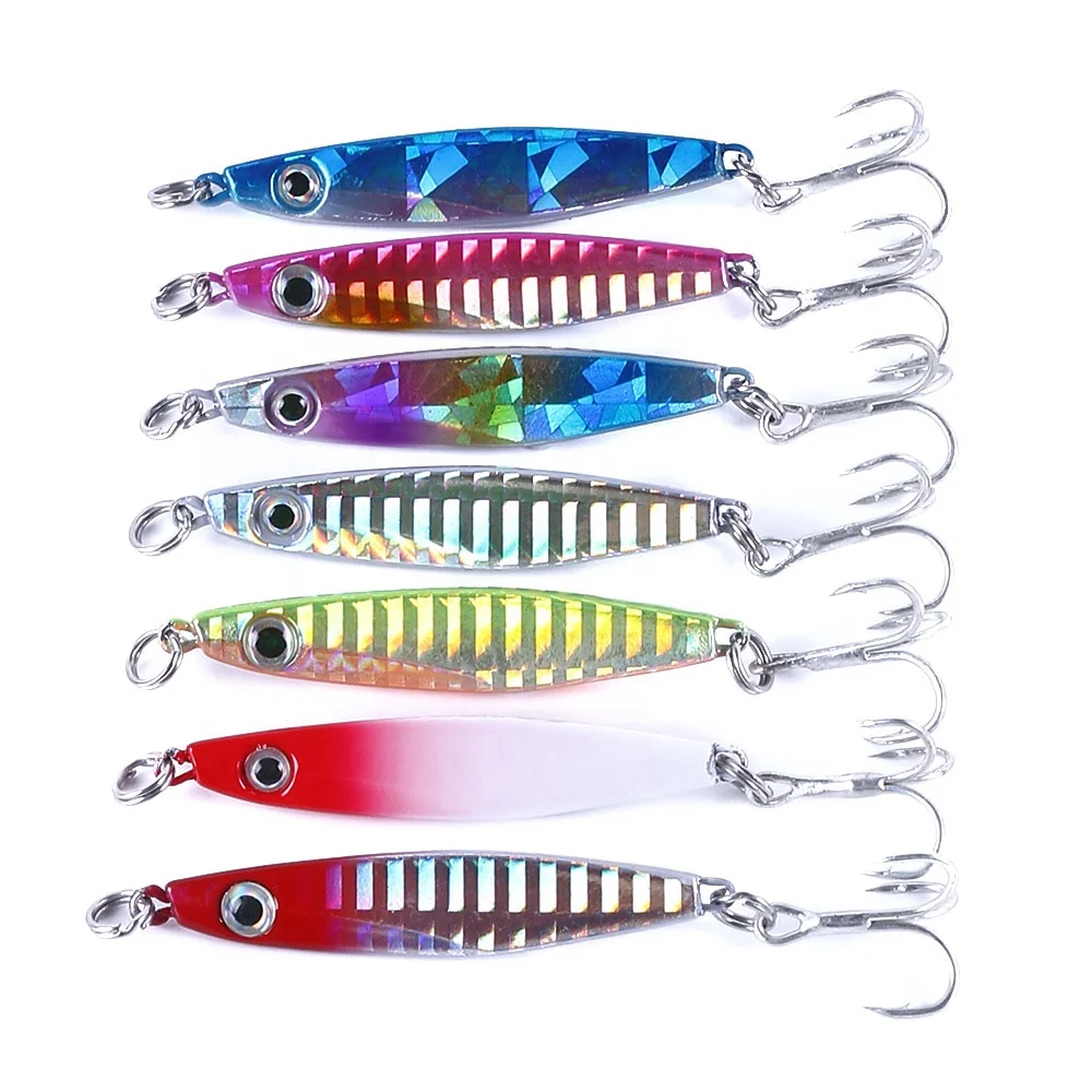Hengjia 7cm 21g Sinking Jig Lures Saltwater Metal Vertical Lead Speed Jigging Lure Carp Bait Rcm Jig Switch