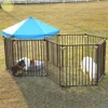 European Style Custom Outdoor Folding Big Heavy Duty Metal Tube Pet Rabbit Cage Fence