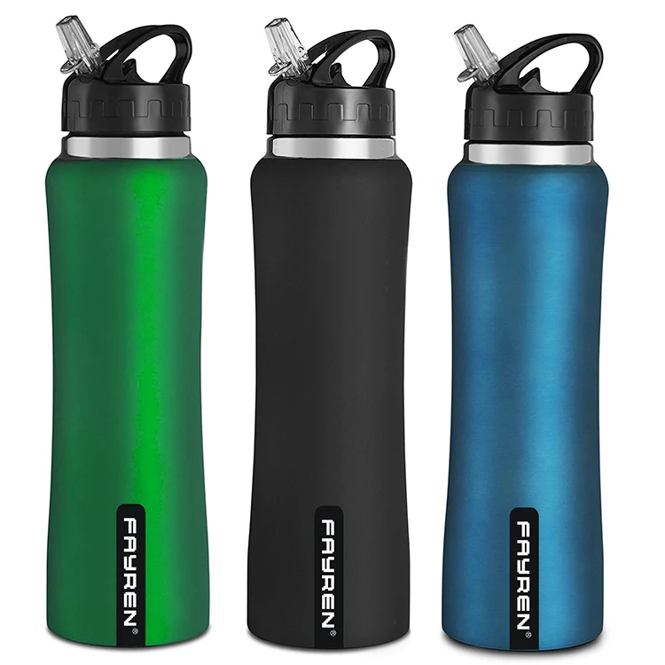 

China high quality 600/800ml stainless steel double walled vacuum sealed water bottle, Customized