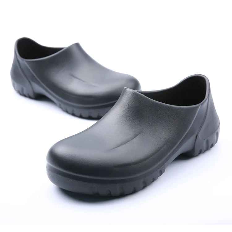 

Comfortable insole Chef work shoes Oil resistant waterproof High quality EVA anti-slip shoes, Light blue
