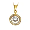 Olivia New Arrival Personalized Models Setting Precious Gold Cz Stones Pendant For Lady