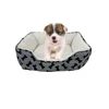 Yangyang Pet Supplies Wholesale Products China Bone Print Modern Pet Bed Soft Comfy Short Plush Warm Washable Dog Beds for Small