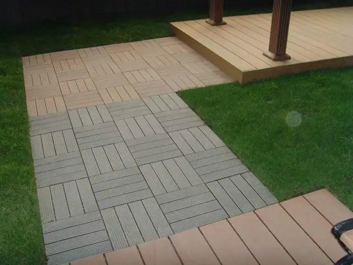 Patio Floor Interlocking Tiles 30s30 Cedar Color Buy