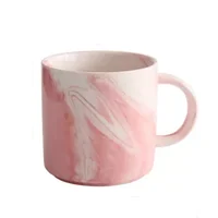 

Coffee tea breakfast porcelain mug marble ceramics mug