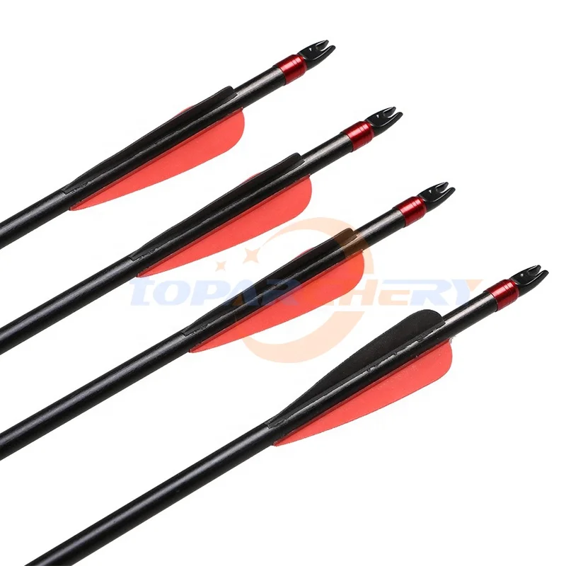 Top Archery Hot Sale Pure Carbon Arrow Archery Carbon Shaft Arrows
