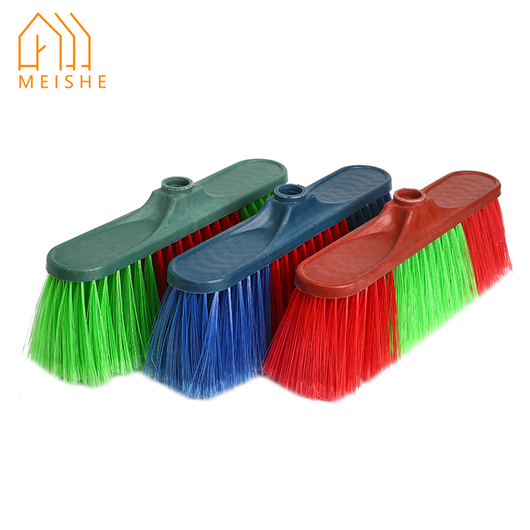 

New design floor clean plastic broom, Blue,green,red