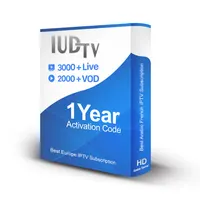 

European TV Spain Turkey IPTV Code Subscription 12 Months IUDTV with Sweden Portugal Greek and Spanish Channels