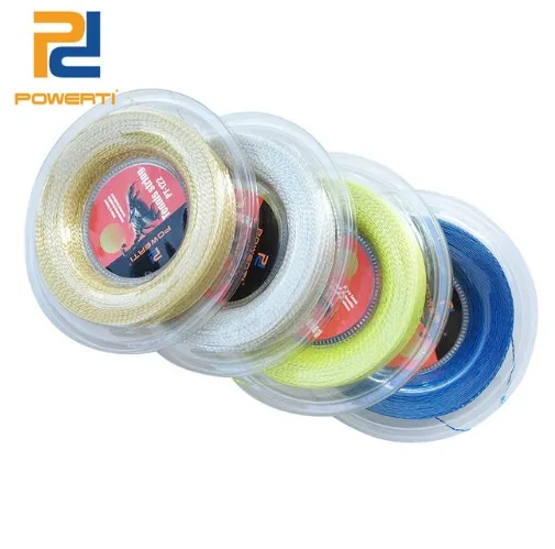 

PowerTi Non-Polyester 1.30mm Nylon Tennis Racket String Soft Feeling 200m Tennis Racquet Strings Durable Made in Taiwan