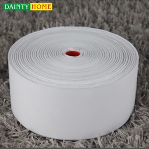 Polyester woven white drapery curtain tape for curtain decoration