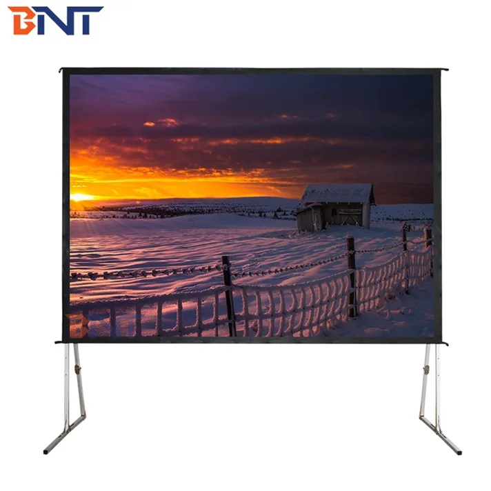 

BNT Larger Room Front Rear Stand Projector Screen 16:9  Fast Fold Screen