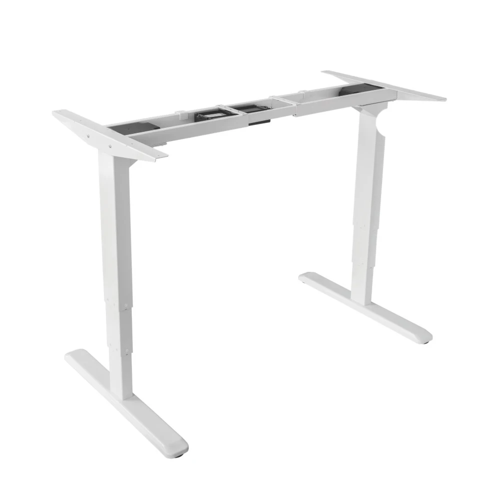 Sit Stand Motorized Adjustable Height Table Legs Of 3 Stage