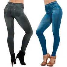 Free Shipping One Piece New Denim Women Casual Fashion Jeans Leggings Slim Jeggings Pants Fit Size 6-14 Wholesale and Retail