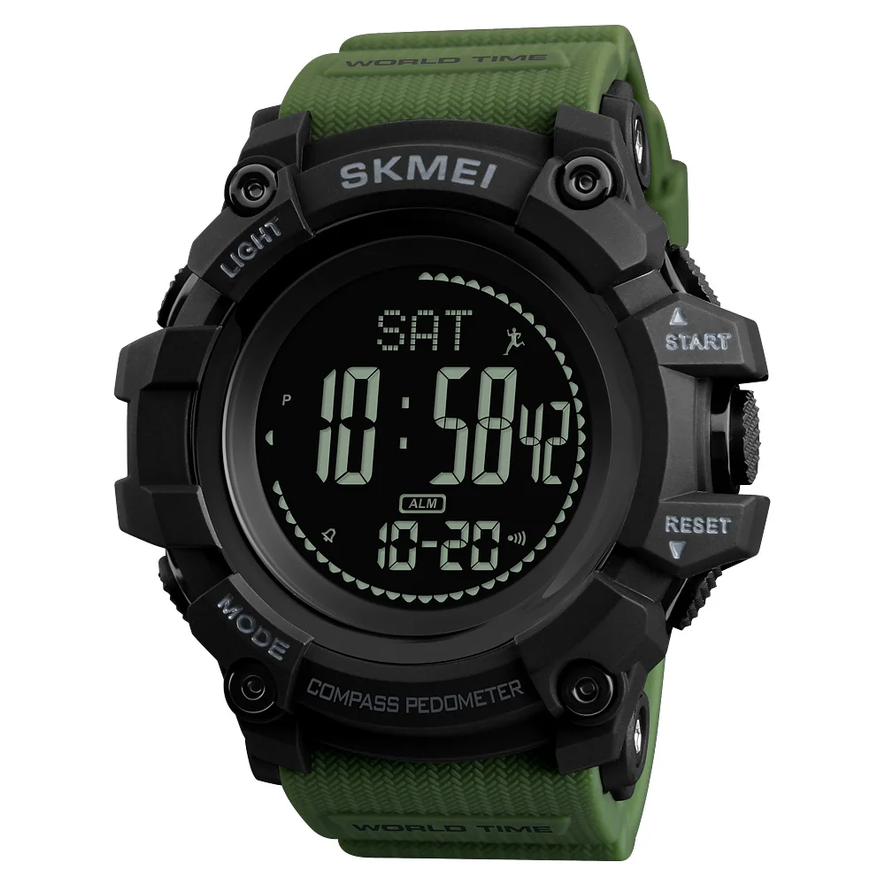 

smart watch sport band pedometer and compass sport wrist watches men
