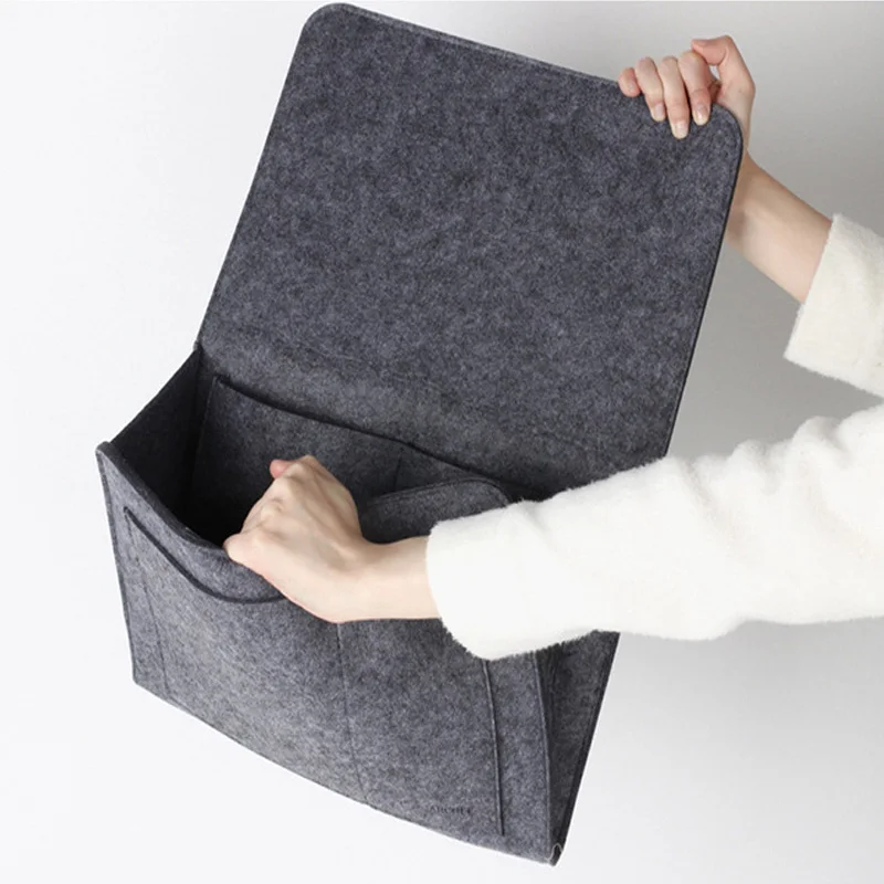 
Wholesale Durable Felt Accessories Storage Bed Organizer Bedside Caddy 