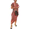 /product-detail/80601-mx36-striped-short-sleeved-asymmetrical-long-dress-for-women-60777637948.html