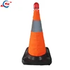 height500mm nylon body rubber base collapsible cap cone