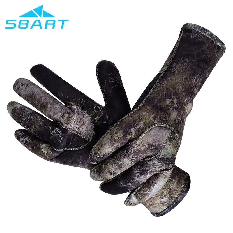 3mm Antiscratch Adult Male And Female Camouflage Diving Gloves
