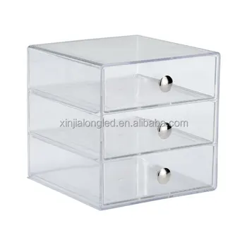 3 Tier Clear Acrylic Cosmetic Organizer Drawer Wholesale Acrylic Makeup Organizer , Buy Wholesale Acrylic Makeup Organizer,Acrylic Makeup
