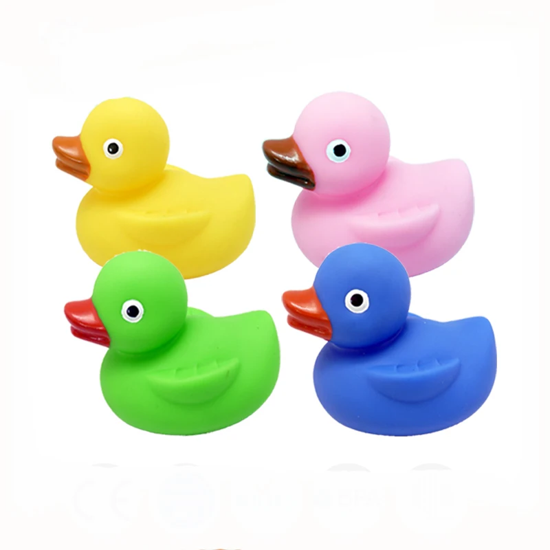 coloured rubber ducks