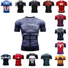 YWLL Skull Hero Mens Cool Dry T-shirt Men's run t shirt Compression Baselayer Athletic Workout Short Sleeve Running T Shirts