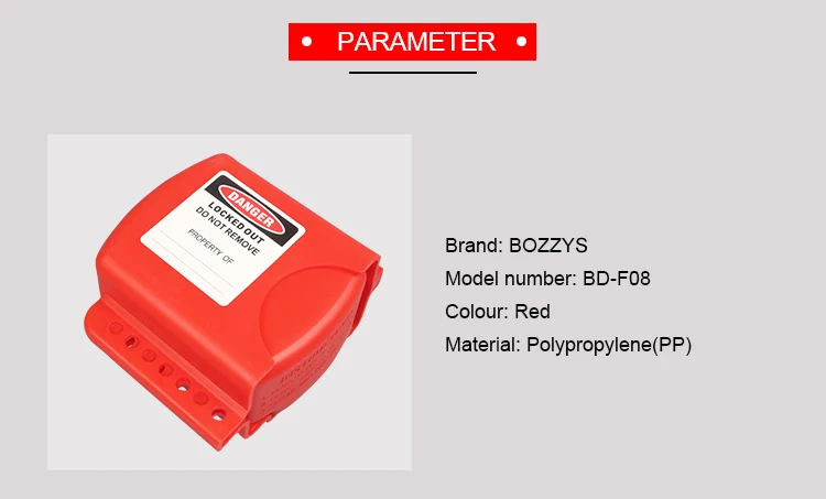 BOSHI Customized Color Adjustable Safety Ball Valve Lockout Devices
