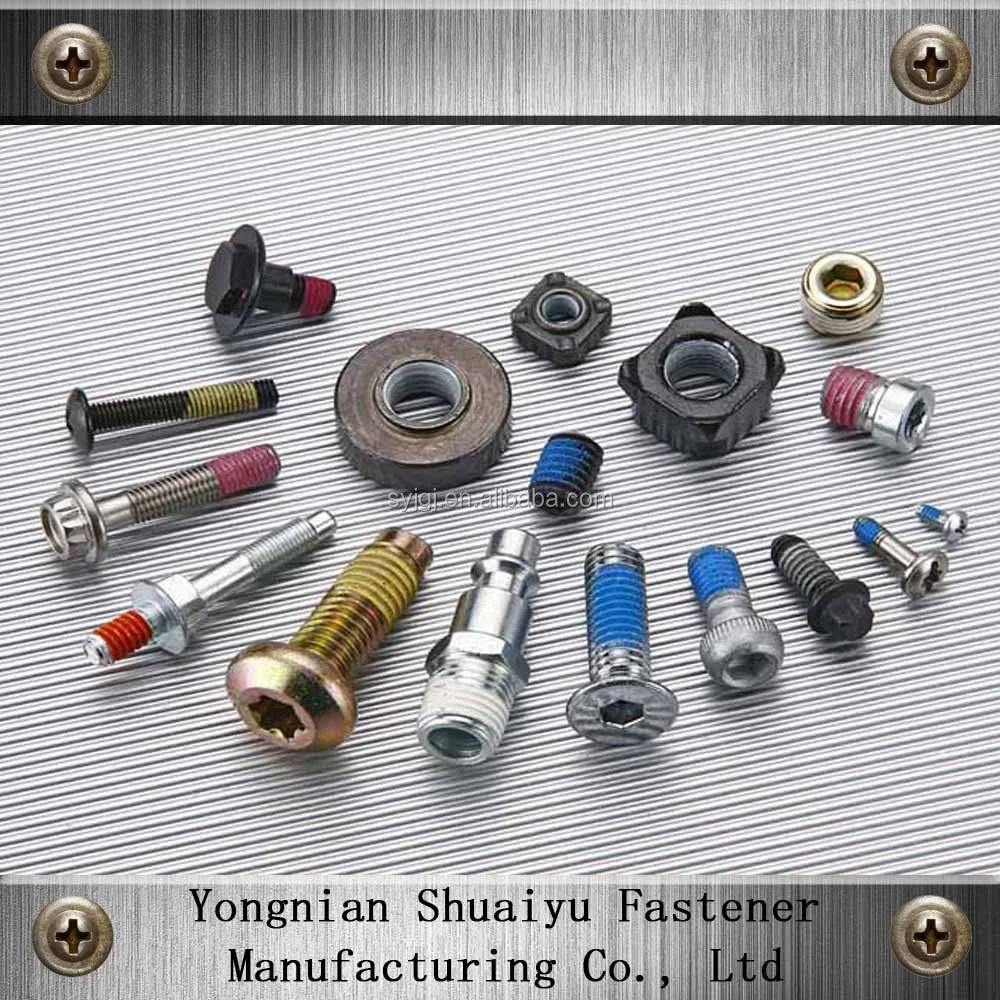 Loctite Coated Nylon Adhesive Patch Self Lock Bolt Screw Buy Nylon