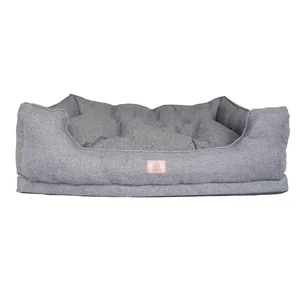 Factory wholesale dog sofa memory foam bed with zipper