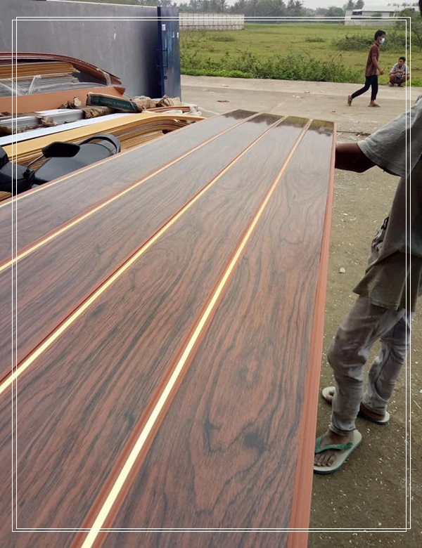 
High quality 20cm PVC Ceilings to South America Printing Wooden Design Plastic PVC Ceiling 