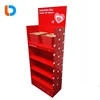 OEM Custom Cardboard Portable Free Standing Gifts Promotion Display Stand Cases