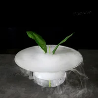 

Molecular Gastronomy Tableware Creative Bar Straw Hat Smoke Dry Ice Fruit Tray