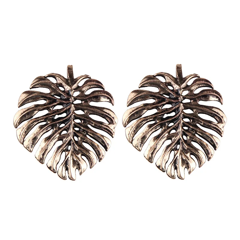

Leave Shapes Alloy Stud Earrings for Women Fashion Jewelry Summer, N/a