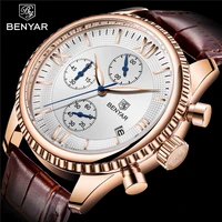 

BENYAR 5129 Sports Men Watch Top Brand Luxury Waterproof Business Date Clock Quartz Men's Watches Chronograph Relogio Masculino