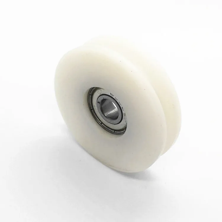 Nylon Plastic Drawer Sliding Track Roller Wheel Bearing For