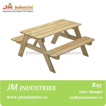 Kids Wooden Picnic Table With Built In Sandbox Wooden Infant