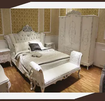 White Silver Leaf European French Bedroom Furniture Queen Size Bed Sets Buy Antique Bedroom Furniture Set Royal Furniture Bedroom Sets King Size