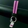 New Style Fashion Pink Ribbon Leather Key Holder For Lady Gift