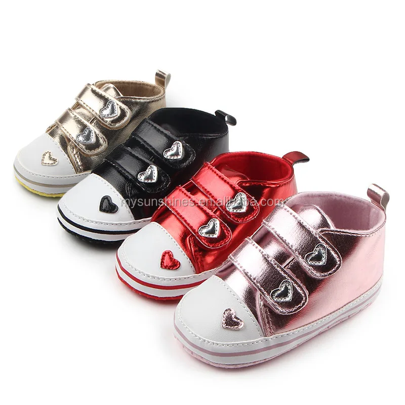 

Lovely Heart baby First Walker Boys girls casual shoe PU newborn baby Leather shoes For Birthday, Black,red,pink,golden