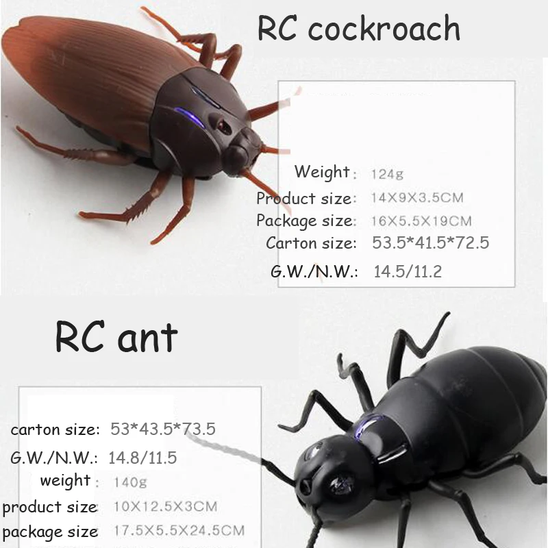 Infrared Remote Control animal RC Insect Toys for trick playing