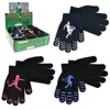 Novelty design Winter thermal warm Acrylic Kids magic gripper glove for girls and boys