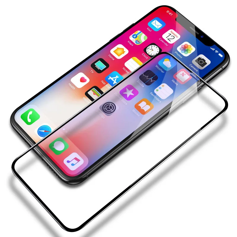 

For iPhone Xs / X Screen Protector, High Quality 10D Curved Edge to Edge Full Coverage Tempered Glass Film Screen Protector