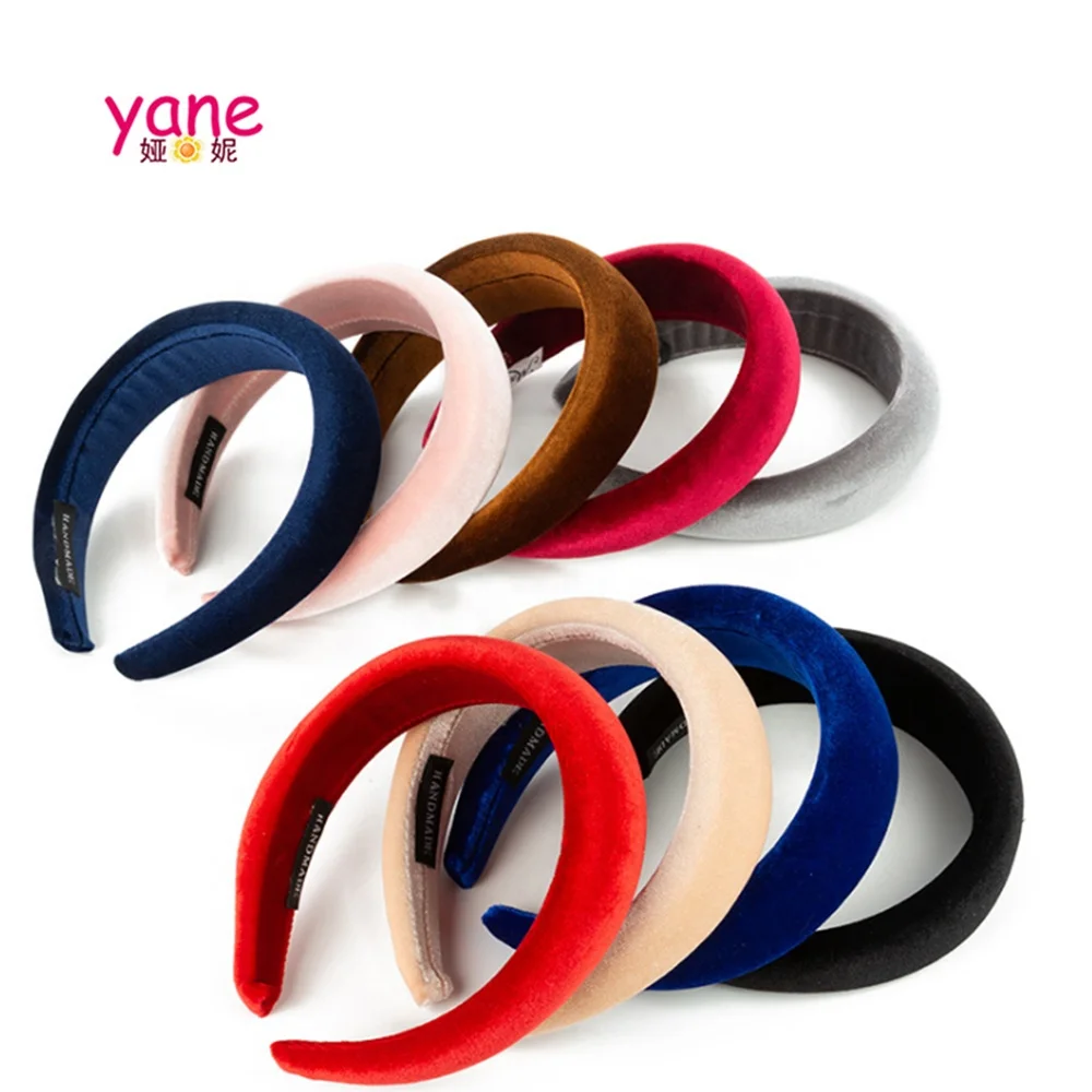 Newest hair accessories about sponge and velvet headband for women