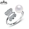 RISR29 Zirconia Mounts For Pearls 925 Sterling Silver Buttfly Ring