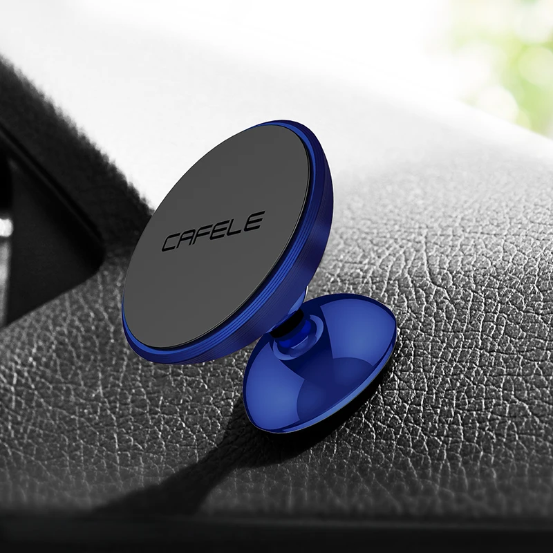 

new cafele 360 degree rotation circle mobile phone holder for car, heavy-duty universal magnetic car phone holder for car, Black;blue;red;silver;rose