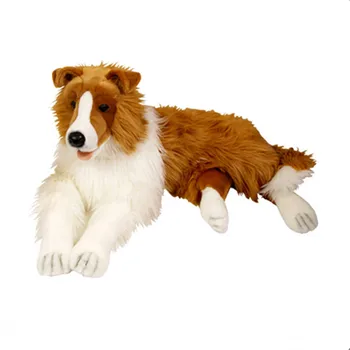 High Quality Faux Fake Fur Plush German Collie Sheepdog - Buy Collie ...