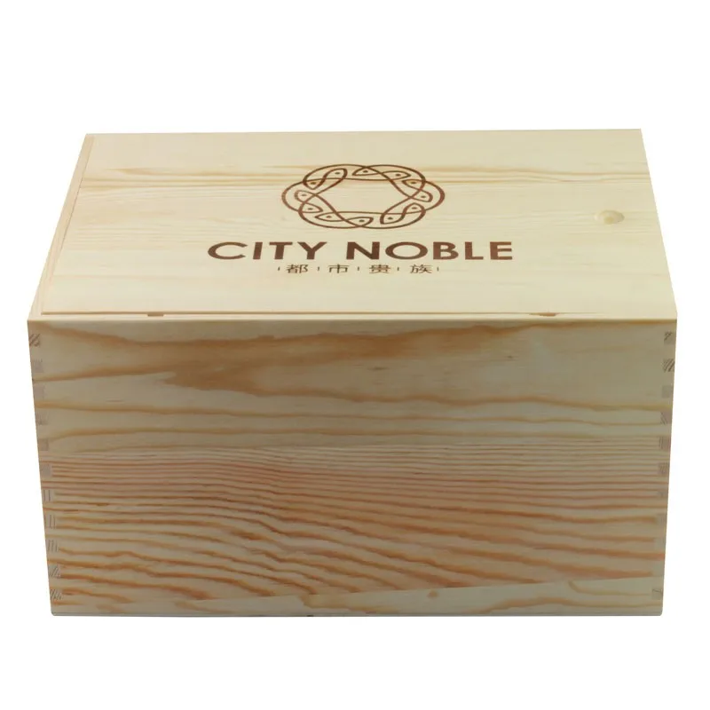 Custom  handmade pine wooden Wine box