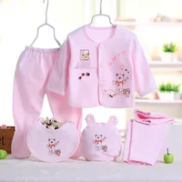 

Newborn Baby Clothes Set Infant Toddler Age Group 0-3 Months 5 Pcs Cotton Baby Clothes Sets Clothing Ropa Bebes Boys Girls