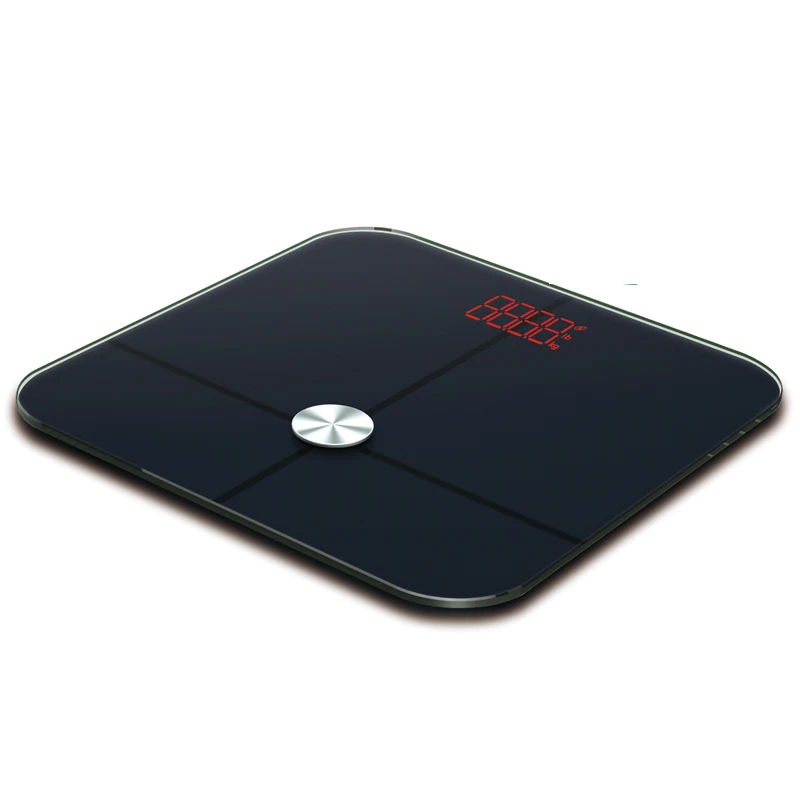 

APP Health Gym Electronic Body Fat Analysis BT Bathroom Digital Body Scale Weight, White/black