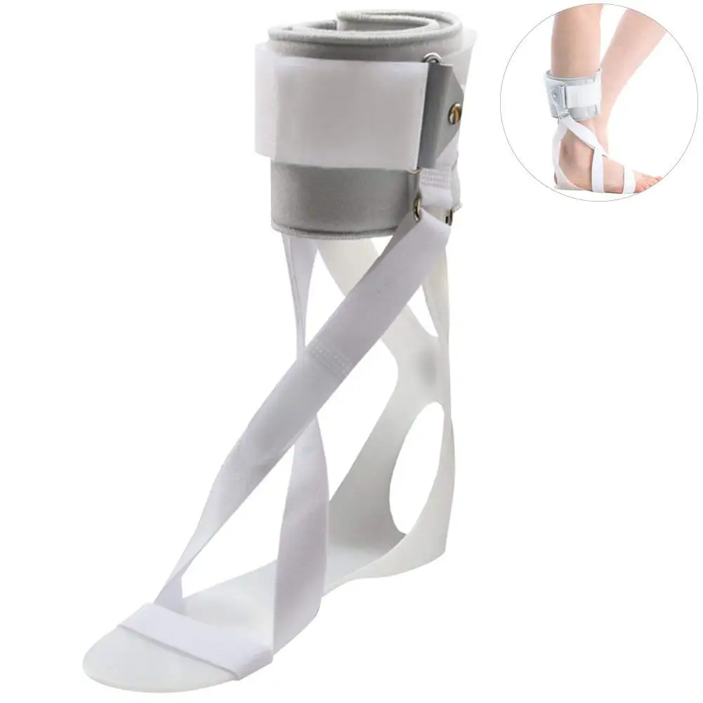 Exttlliy Plastic Foot Drop Orthosis Postural Correction Brace Splint Comfortable Foot Support Splint (Left, Small)