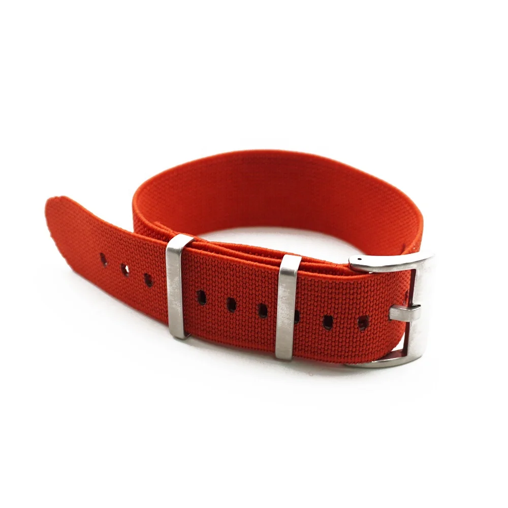 

JUELONG New Material Elastic Red Nylon Watch Band